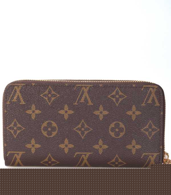 1:1 Copy Louis Vuitton Monogram Canvas Double Zippers Wallet M61723 Replica